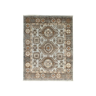 Olive EORC KC30783OL8X10 Handknotted Wool Bijar Collection Rug Green 8' x 10' 